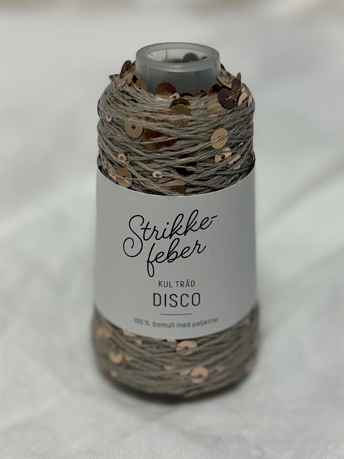 Disco - 50 g Fv. 135 Beige med guld pailletter